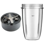 Extractor Blade Base Type 6 + Cup 24oz 700ml for NUTRIBULLET 600w 900w Blender