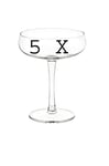 5 X STORHET Champagne Coupe, Clear glass30 cl+ Free + FINCHLEY Refill Pen