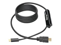 Tripp Lite USB C to HDMI Adapter Cable Converter UHD Ultra High Definition 4K x 2K @ 30Hz M/M USB Type C, USB-C, USB Type-C 6ft 6' - Adaptateur vidéo externe - USB-C 3.1 - HDMI - noir