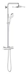 Grohe 26648LS0 26648LS0-Rainshower SmartActive 310 Shower System with Built-in Thermostat, Moon White