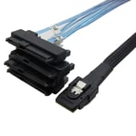 Mini SAS 36P SFF-8087 to 29+15Pin 4 SFF-8482 Connectors SATA Power Cable Cord 1m