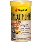 Insect Menu Flakes 100 ML / 20g - Aliment pour Poisson en Flocons à Base de 3 Insectes
