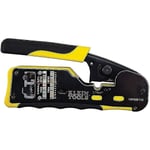 Verktyg A-vdv226-110 Pass Thru Rj45 Racheting Compact Crimp Tool, Gul/svart