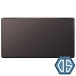 BG FBN95 Black Nickel Double 2 Gang Blank Plate Cover Screwless Flatplate