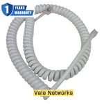 BT Decor 2100 Telephone Curly Cable - White