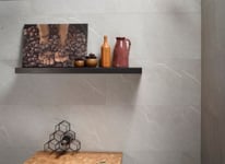 Dalle PVC Dumawall+ Siracusa gris mat 37,5 x 65 cm