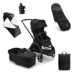 bugaboo Barnevogn Dragonfly Complete Black / Mid night Black , Essential Pakke