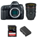 Canon EOS 5D Mark IV + EF 24-70mm f/2.8L II USM + SanDisk 64GB Extreme PRO UHS-I SDXC 170 MB/s + Canon LP-E6N | Garantie 2 ans