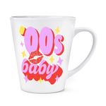 00s Baby 12oz Latte Mug Cup Born 2000 Birthday Brother Sister Retro Best Friend