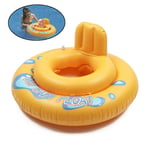 Zcm Swimming ring 1 Piece Float Pool 2 Circles Rubber Duck Swim Seat Pool Toy Bath Ring Float Swimming Pool