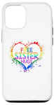 iPhone 14 Free Sister Hugs LGBTQ Gay Pride Freedom Flag Heart Case