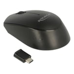 DE-LOCK Optical 3-button Mini Mouse Usb Type-c 2.4 Ghz Wireless