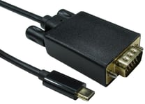 USB-C to VGA Male Lead, 5m 1080p 60Hz