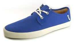 Vans Lace Up Canvas Trainers Blue Navy Mens Casual Pumps