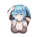 Gneric Anime 3D Mouse Pad Wristbands Cartoon Creative Sexy Mouse Pad Chest Beauty Mouse Pad Vert