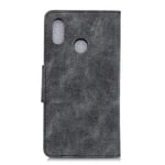 Phone Case for Xiaomi Redmi Note 5 Pro, Business Wallet Phone Case with Kickstand, Leather Phone Cover Flip Case Magnetic Closure Protective Phone Shell for Xiaomi Redmi Note 5 Pro (Grey)