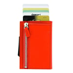 Ögon Designs Oransje Cascade Premium Zipper Skinn Kortholder 8 kort