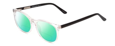 Ernest Hemingway H4839 Cateye Polarize BI-FOCAL Sunglasses in Clear Crystal 52mm