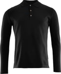 Aclima Aclima Men's LeisureWool Pique Shirt Long Sleeve Jet Black XL, Jet Black