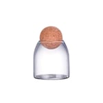 550/750/1200ml Glass Storage Jars with Wood Lid Ball, Clear Candy Jar Mason Jars Food Storage Canister for Serving Tea Coffee Spice Sugar Salt 550ml