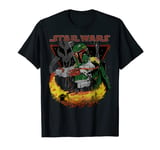 Star Wars Boba Fett Tatooine Flame Graphic T-Shirt T-Shirt