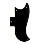 Black 1 ply Pickguard For Gibson 1961-1970 Half Face SG