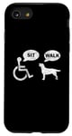 Coque pour iPhone SE (2020) / 7 / 8 Blague humoristique en fauteuil roulant pour fauteuil roulant handicapé s'asseoir et marcher