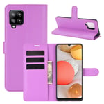 samsung Samsung A42 PU Wallet Case Purple