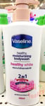 400ml Vaseline Healthy Bright 2in1 Moisturizing Body Wash Shower Cream