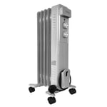 5 Fin Portable Oil Filled Radiator Electric Heater
