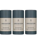 Karl Lagerfeld - 3x Classic Deodorant Stick