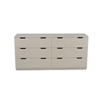 Mavis Aoko byrå dubbel 6 lådor Beige