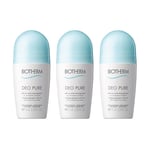 Biotherm Pure Deo Roll On 3 x 75 ml