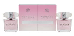 VERSACE BRIGHT CRYSTAL GIFT SET 2 X 30ML EDT SPRAY - WOMEN'S FOR HER. NEW