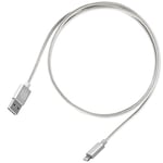 SilverStone SST-CPU03S - USB réversible certifié Apple Recharge et synchronisation de données à haute vitesse Cable Lightning, 1.0m , Cable extrêmement durable avec tressage en nylon