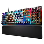 SteelSeries Apex Pro HyperMagnetic Gaming Keyboard — World's Fastest Keyboard — Adjustable Actuation — OLED Screen — RGB – USB Passthrough​ - German QWERTZ Layout - Standard