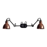 Lampe Gras by DCWéditions - Lampe Gras 204 Round Double, Black/Raw Copper - Sänglampor