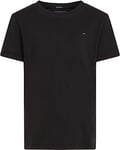 Tommy Hilfiger Boys Short-Sleeve T-Shirt Crew Neck, Black (Meteorite), 12 Years