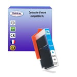 Cartouche compatible avec HP PhotoSmart B010a, B010a CN255B, B109, B109a, B109d remplace HP 364XL ( CB323EE ) - Cyan - T3AZUR