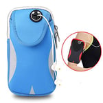Phone bag Multi-functional Sports Armband Waterproof Phone Bag for 5.5 Inch Screen Phone, Size: L(Black) Asun (Color : Light Grey)