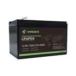 IMPROVE Lithium Batteri 12V 12Ah (LiFePO4) BMS 12A