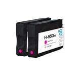 2 Magenta Ink Cartridges for HP Officejet Pro 7720, 8210, 8715, 8720, 8730