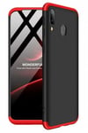 Mobilskal Samsung Galaxy M20 Svart/Röd Full-Cover