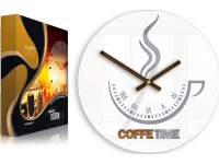 ModernClock Coffee Time väggklocka ver.II VIT ULTRA TYST