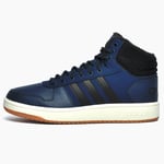 Adidas Hoops 2.0 Mid Mens Classic Court Basketball Sneakers Trainers Navy