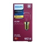 2 x Philips Oven 40w Lamp SES E14 Small Screw Cap 300°C Cooker Light Bulb