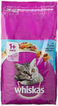 whiskas 1+ Dry Cat Food for Adult Cats with Tuna, 3 Bags (3 x 3.8 kg)