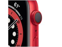 Apple Watch Series 6 (GPS + Cellular) - (PRODUCT) RED - 44 mm - röd aluminium - smart klocka med sportband - fluoroelastomer - röd - bandstorlek: S/M/L - 32 GB - Wi-Fi, Bluetooth - 4G - 36.5 g