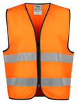 ProJob 6709 Vest En Iso 20471 Klasse 2 Oransje/Svart One Size