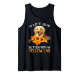 Life Is Better With A Yellow Lab Dog Labrador Retriever Tank Top